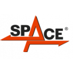 Maquinaria elevadores talleres mecánico Logotipo Space